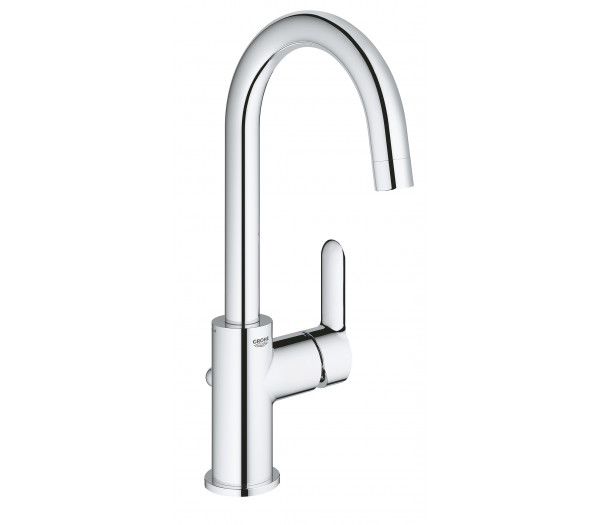 Смеситель для раковины GROHE BauEdge, с донным клапаном, L-Size, хром 