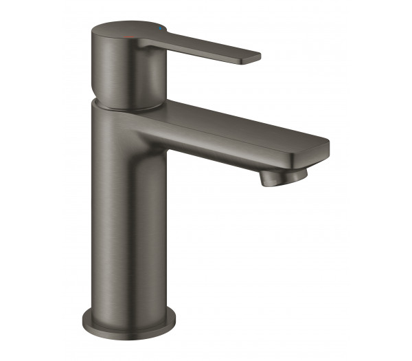 Смеситель для раковины GROHE Lineare с нажимным донным клапаном, темный графит матовый 