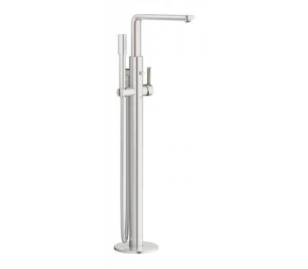 Внешняя часть смесителя для ванны GROHE Lineare напольного монтажа, суперсталь 
