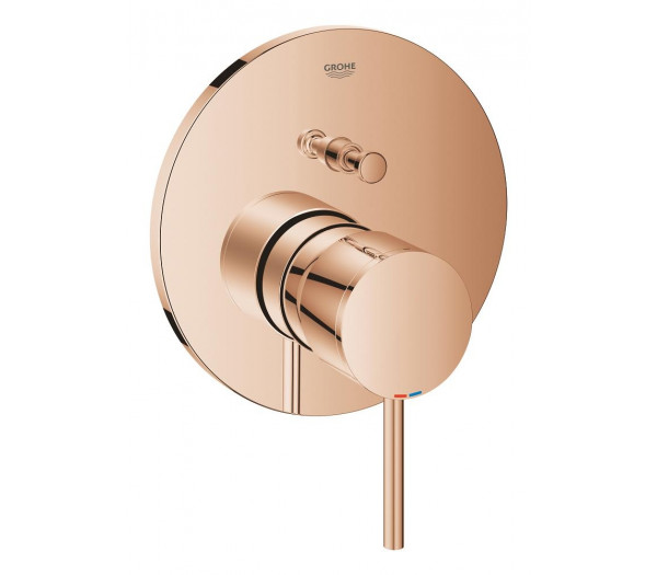 Внешняя часть смесителя для ванны GROHE Atrio на 2 потребителя, теплый закат глянец 