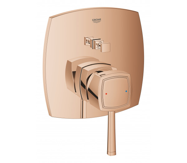 Внешняя часть смесителя для ванны GROHE Grandera, теплый закат глянец 