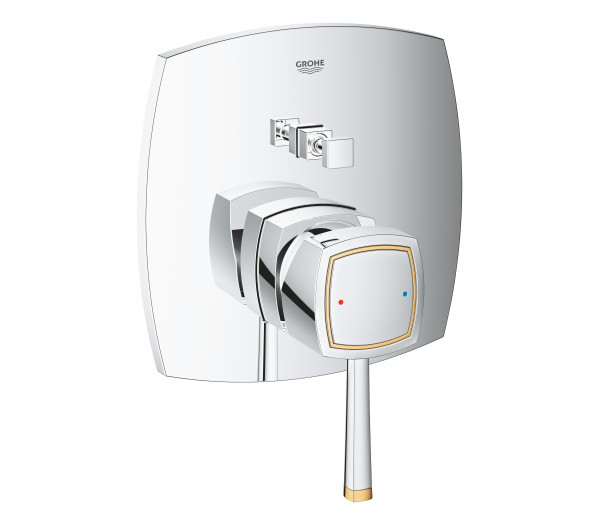 Внешняя часть смесителя для ванны GROHE Grandera, хром/золото (24068IG0)