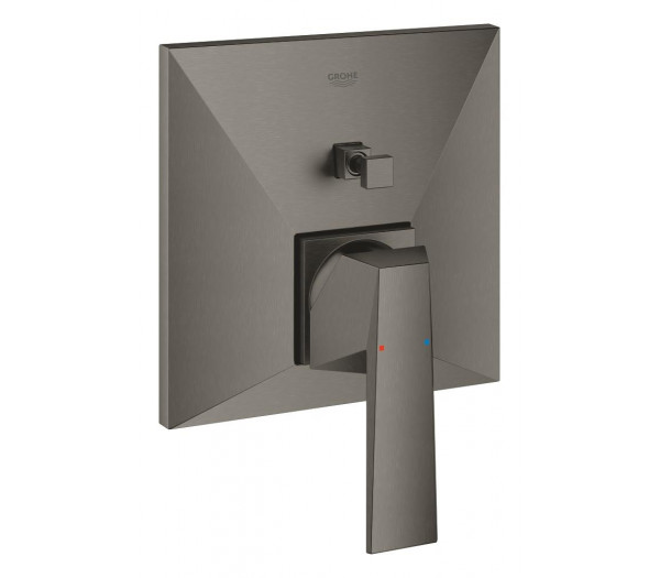 Внешняя часть смесителя для ванны GROHE Allure Brilliant с переключателем на 2 положения, темный графит матовый 