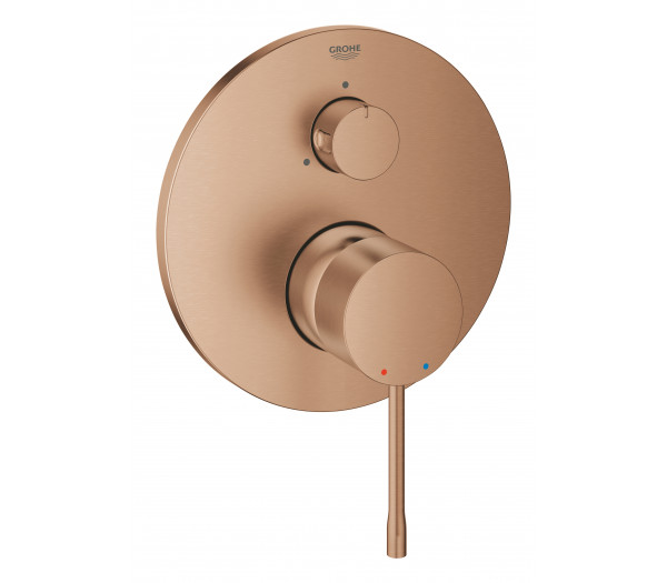 Внешняя часть смесителя для ванны GROHE Essence с переключателем на 3 положения, теплый закат матовый