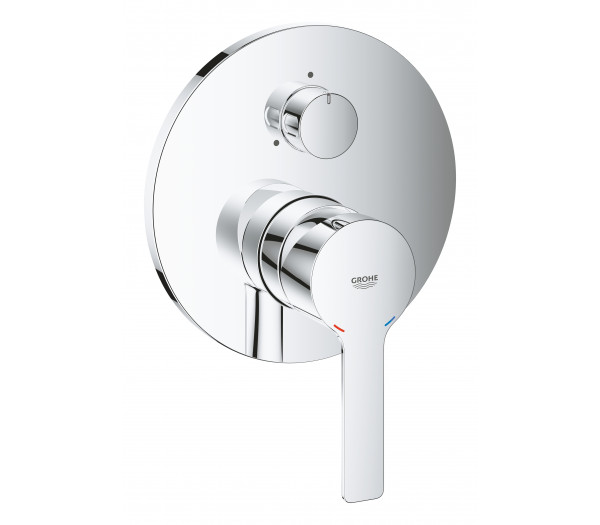 Внешняя часть смесителя для ванны GROHE Lineare с переключателем на 3 положения, хром 