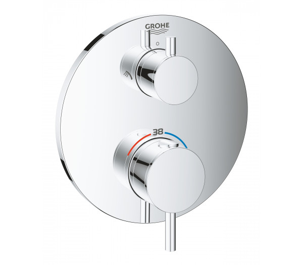 Внешняя часть термостата для душа GROHE Atrio на 2 потребителя, хром 