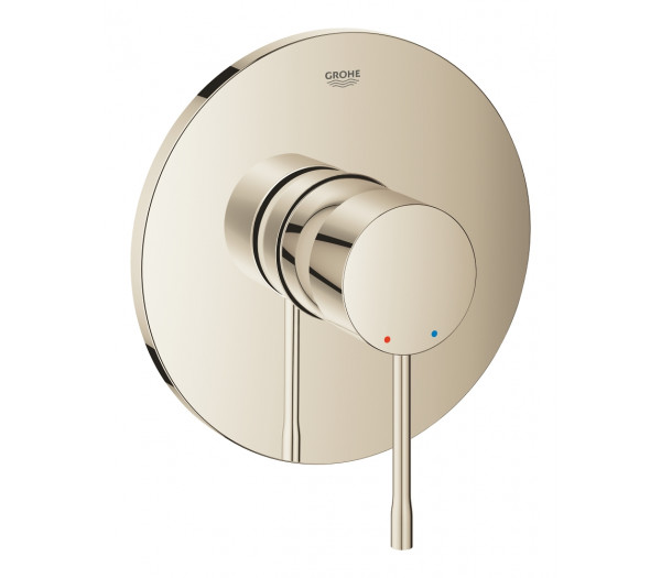 Внешняя часть смесителя для душа GROHE Essence скрытого монтажа, круглая, никель глянец 