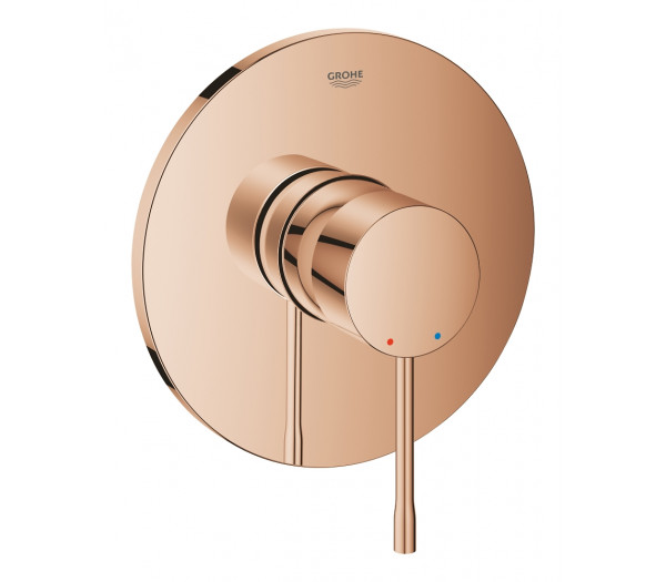 Внешняя часть смесителя для душа GROHE Essence скрытого монтажа, круглая, теплый закат глянец 