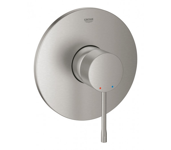 Внешняя часть смесителя для душа GROHE Essence скрытого монтажа, круглая, суперсталь 