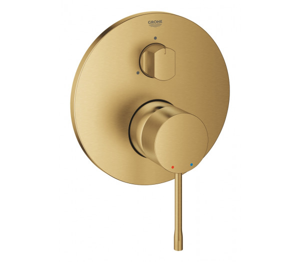 Внешняя часть смесителя для ванны GROHE Essence скрытого монтажа на 3 потребителя, круглая, холодный рассвет матовый 