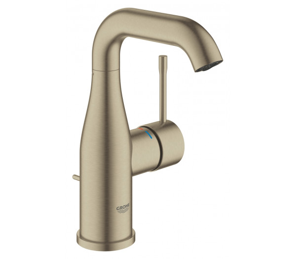 Смеситель для раковины GROHE Essence с донным клапаном, M-Size, никель матовый 