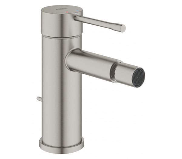 Смеситель для биде GROHE Essence с донным клапаном, суперсталь 