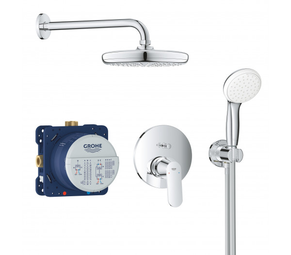 Набор для комплектации душа, GROHE Eurosmart Cosmopolitan, с верхним душем Tempesta 210, хром