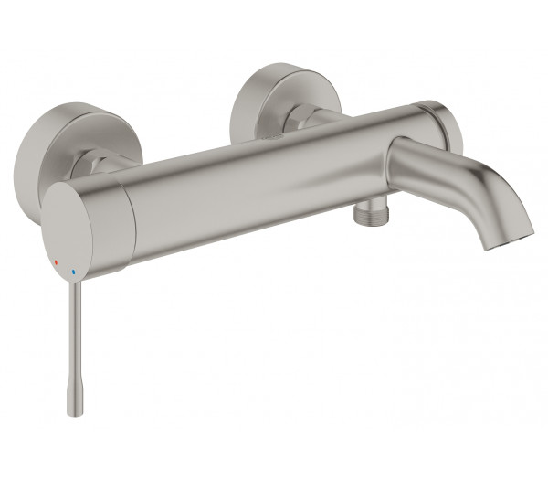 Смеситель для ванны GROHE Essence внешнего монтажа, суперсталь 