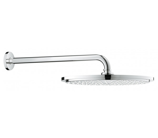 Верхний душ с кронштейном GROHE Rainshower Cosmopolitan Metal, диаметр 310 мм, с ограничением расхода воды, хром 