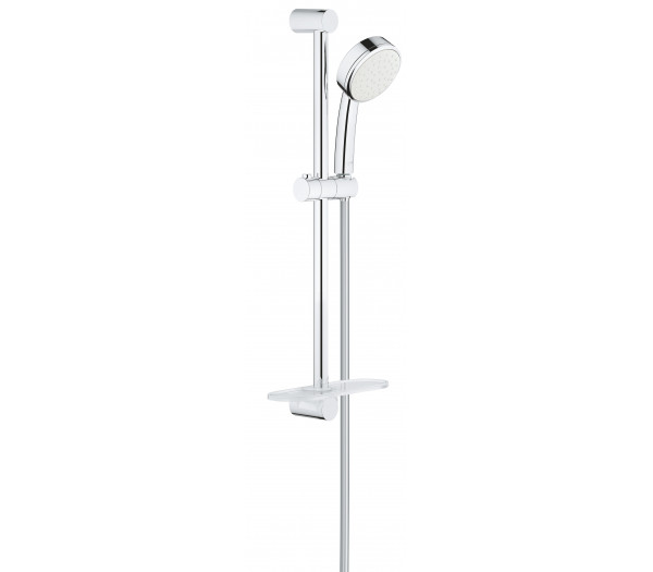 Душевой гарнитур GROHE New Tempesta Cosmopolitan 100 I с полочкой, душевая штанга 600 мм, хром 