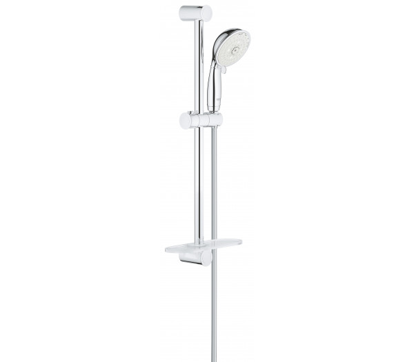 Душевой гарнитур GROHE New Tempesta Rustic 100 IV с полочкой, душевая штанга 600 мм, хром 