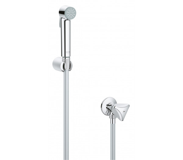 Душевой набор с угловым вентилем, 1 вид струи, GROHE Tempesta Trigger Spray, хром
