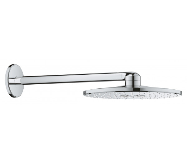 Верхний душ и душевой кронштейн 430 мм, 2 режима струи, GROHE Rainshower SmartActive 310, хром