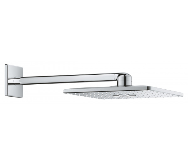 Верхний душ и душевой кронштейн 430 мм., GROHE Rainshower SmartActive 310 Cube, 2 режима струи, хром (26479000)