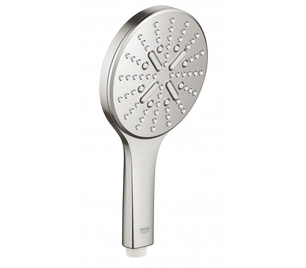 Ручной душ GROHE Rainshower SmartActive 130, 3 вида струи, суперсталь 