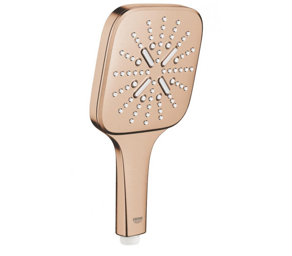 Ручной душ GROHE Rainshower SmartActive 130 Cube. 3 вида струй, теплый закат матовый  Ручной душ GROHE Rainshower SmartActive 130 Cube. 3 вида струй, теплый закат матовый