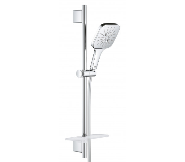 Душевой гарнитур GROHE Rainshower SmartActive 130 Cube, 3 вида струй, хром 