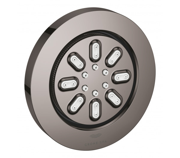 Боковой душ GROHE Rainshower Aqua, круглый, 2 режима струи, темный графит глянцевый 