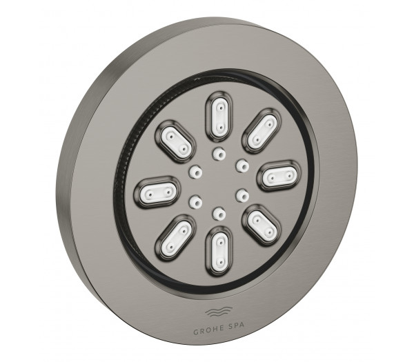 Боковой душ GROHE Rainshower Aqua, круглый, 2 режима струи, темный графит матовый  Боковой душ GROHE Rainshower Aqua, круглый, 2 режима струи, темный графит матовый
