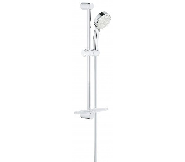 Душевой гарнитур GROHE New Tempesta Cosmopolitan 100 с полочкой, 600 мм, 9,5 л/мин, хром 