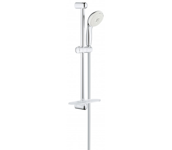 Душевой гарнитур GROHE New Tempesta с полочкой, душевая штанга 600 мм, 9,5 л/мин, хром 