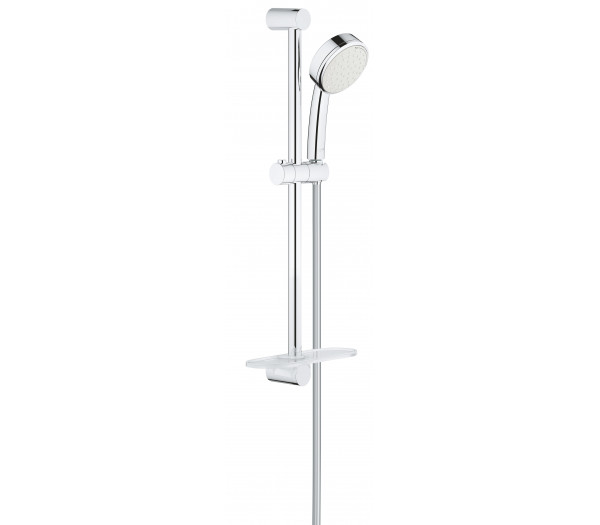 Душевой гарнитур GROHE New Tempesta Cosmopolitan 100 II с полочкой, душевая штанга 600 мм, хром 