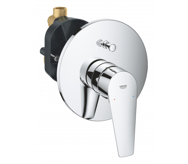 Смеситель для ванны GROHE BauEdge скрытого монтажа, в комплекте с монтажной частью, хром 