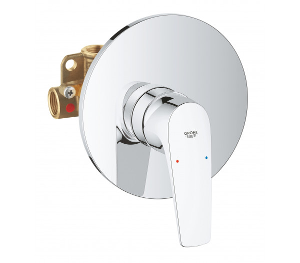Смеситель для душа GROHE BauFlow скрытого монтажа, в комплекте с монтажной частью, хром 