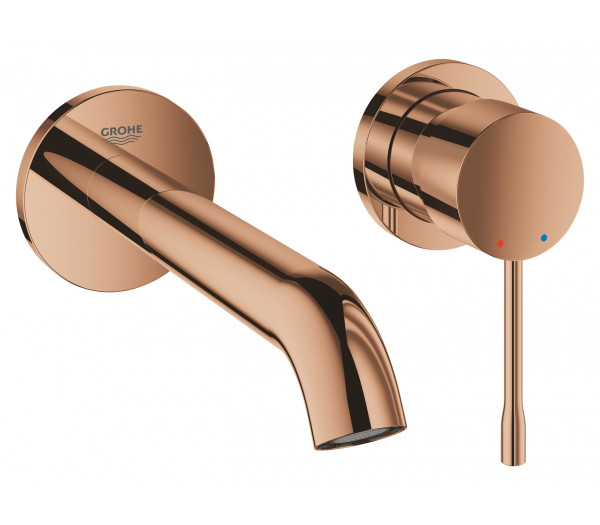 Внешняя часть смесителя для раковины GROHE Essence скрытого монтажа, на 2 отверстия, M-Size, теплый закат глянец