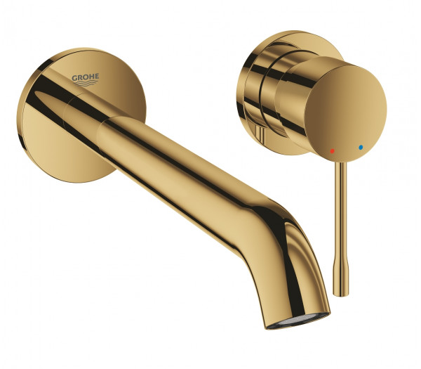 Внешняя часть смесителя для раковины GROHE Essence скрытого монтажа, на 2 отверстия, L-Size, холодный рассвет глянец