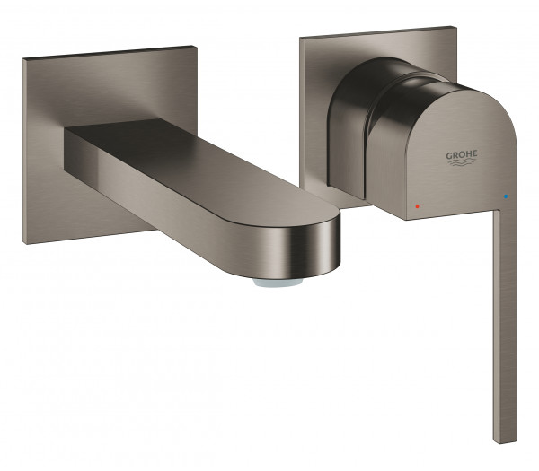 Внешняя часть смесителя для раковины GROHE Plus на 2 отверстия, M-Size, темный графит матовый 