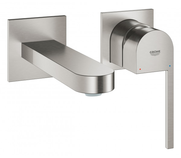 Внешняя часть смесителя для раковины GROHE Plus на 2 отверстия, M-Size, суперсталь 