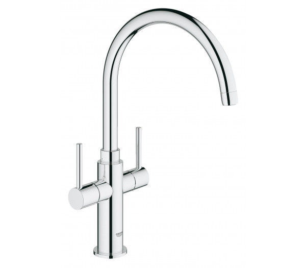 Смеситель для кухонной мойки GROHE Ambi Cosmopolitan, высокий излив, хром 