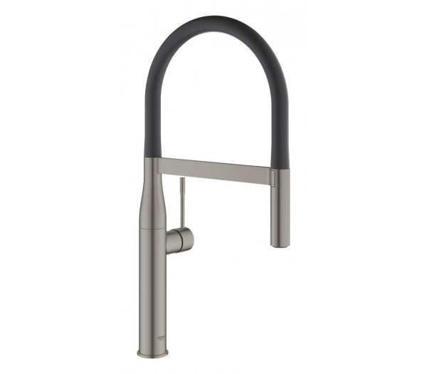 Смеситель для кухонной мойки GROHE Essence профессиональный, темный графит матовый 