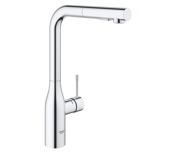 Смеситель для кухонной мойки GROHE Essence с вытяжным изливом 2jet, хром 