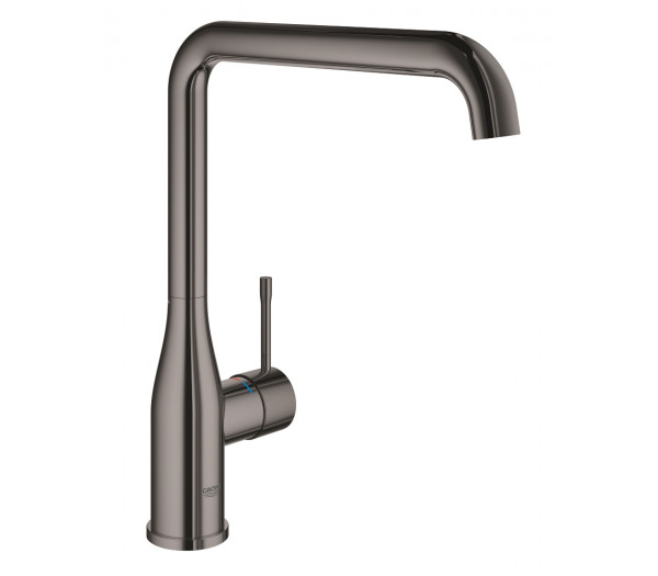 Смеситель для кухонной мойки GROHE Essence с поворотным изливом, темный графит глянец (30505A00)