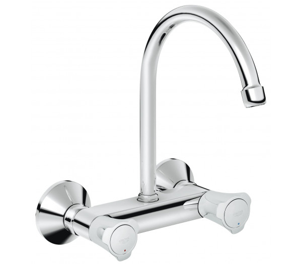 Смеситель для кухонной мойки GROHE Costa L, настенный с высоким изливом, хром 
