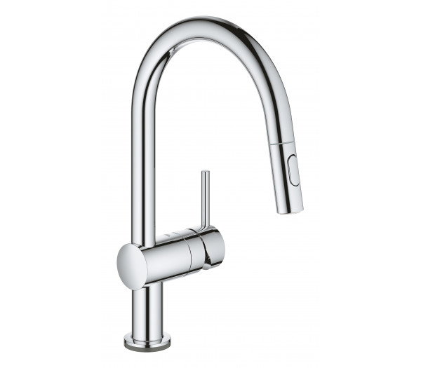 Смеситель для кухонной мойки GROHE Minta Touch сенсорный с вытяжным душем, хром 