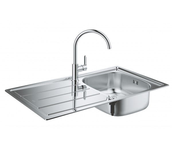 Мойка и смеситель для мойки, GROHE K200, хром