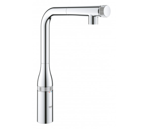 Смеситель для кухонной мойки GROHE Essence SmartControl с вытяжным изливом, хром 