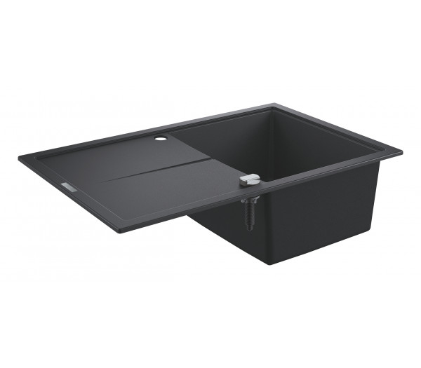 Мойка GROHE K400, 780 x 500 мм, черный гранит 