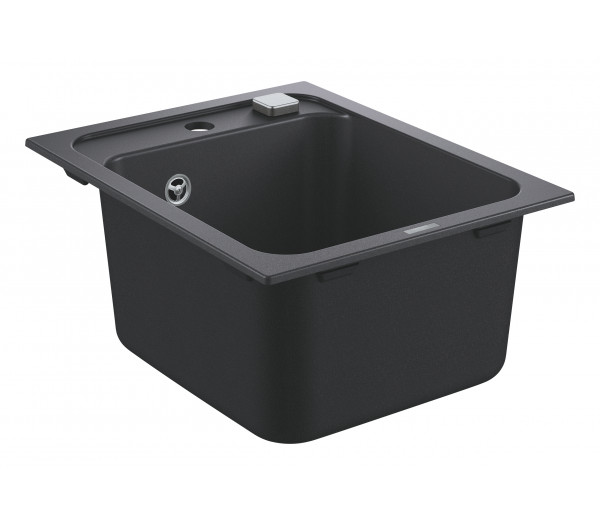 Мойка GROHE K700 с одной чашей, 400 x 500 мм, черный гранит 