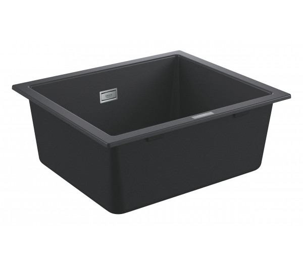 Мойка GROHE K700U с одной чашей, 533 x 457 мм, черный гранит 