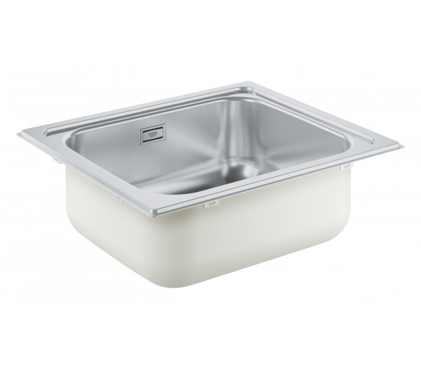 Мойка GROHE K200 60-S, 533 x 458 мм, оборачиваемая с одной чашей, нержавеющая сталь 